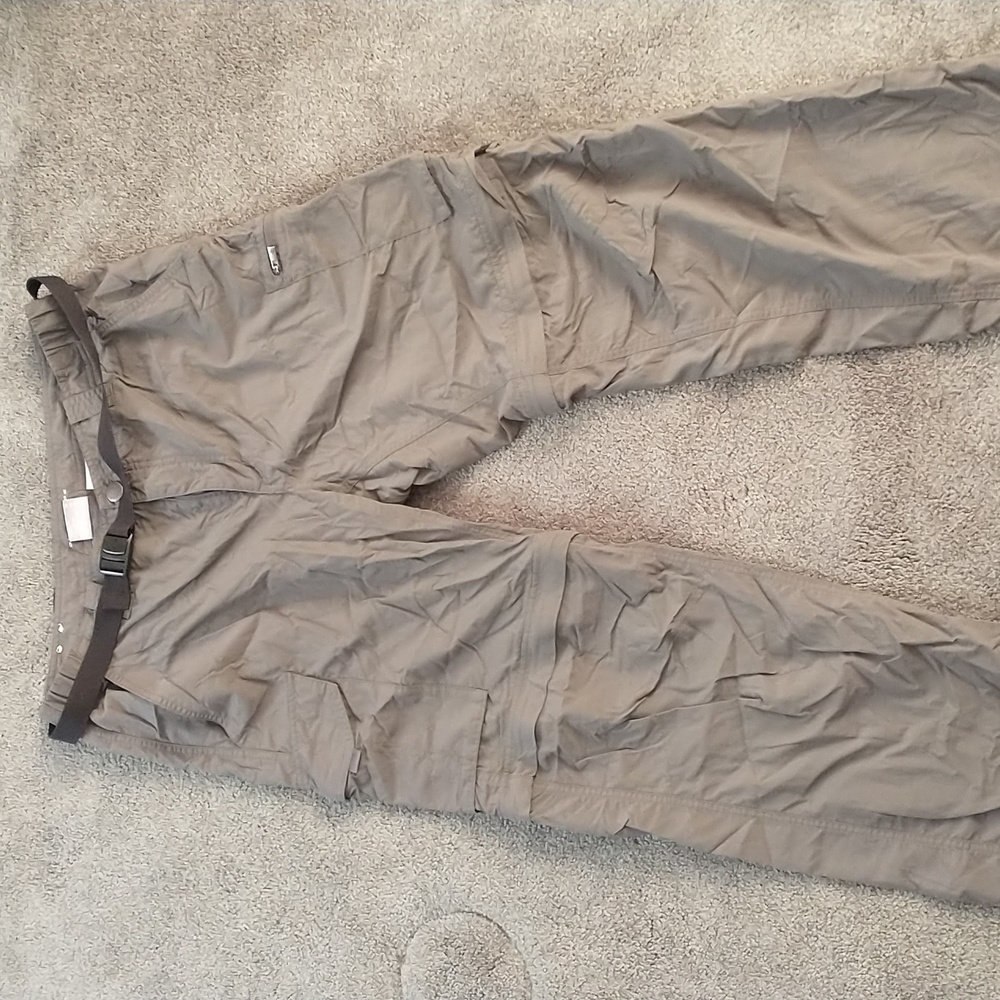 Men's Columbia hiking pants olive green, 34x34